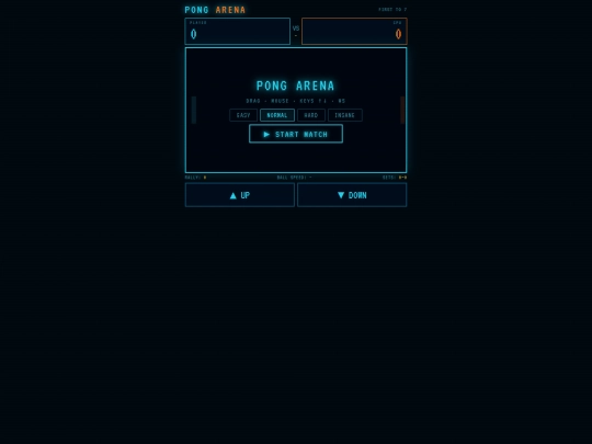 arcade-pong screenshot