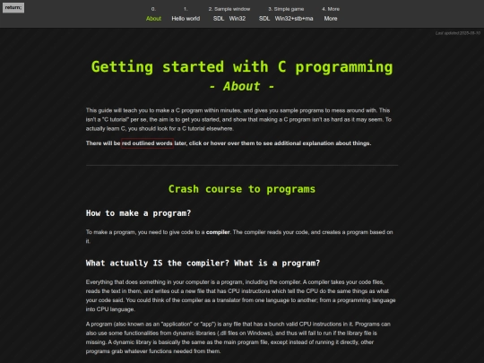c screenshot