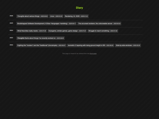 diary screenshot