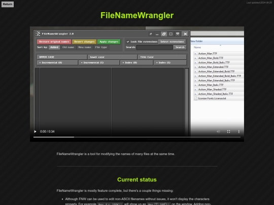 filenamewrangler screenshot