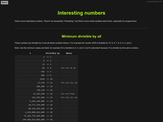 interestingnumbers screenshot