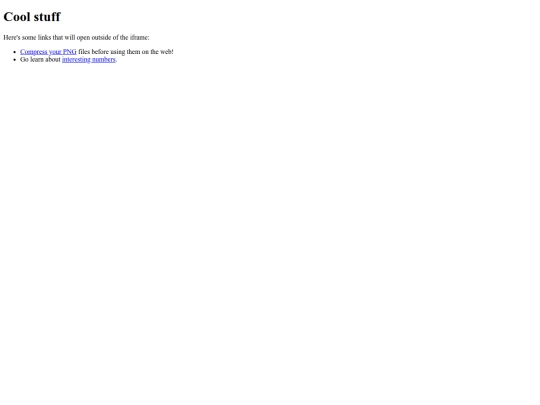 nojs/coolstuff screenshot