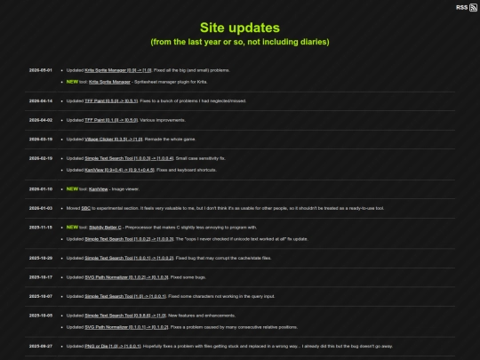 updates screenshot