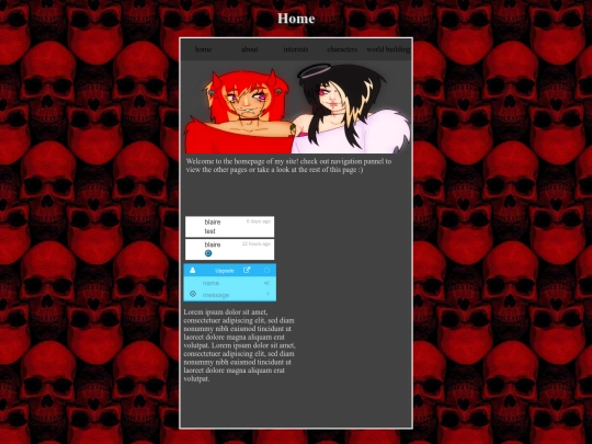 testpage screenshot