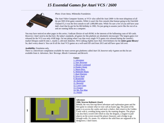 15for/atari2600 screenshot