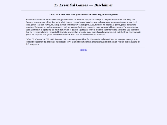 15for/disclaimer screenshot