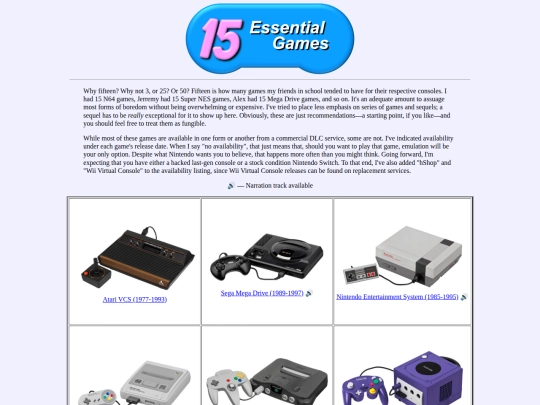15for/mainmenu screenshot