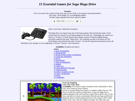 15for/megadrive screenshot