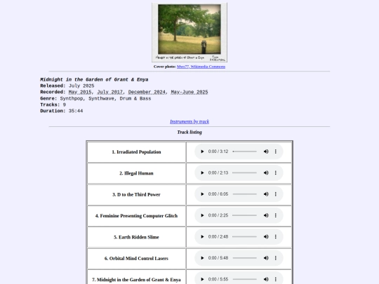 albums/midnight/info screenshot
