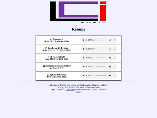 albums/resume screenshot