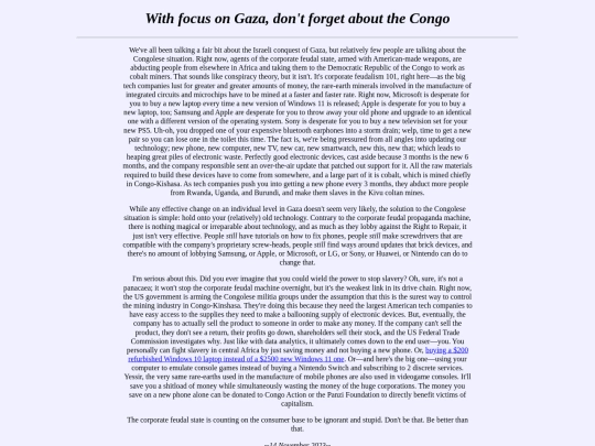 congo screenshot