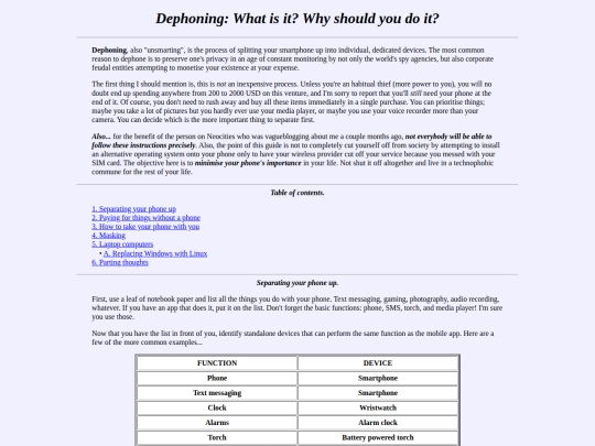 dephoning screenshot