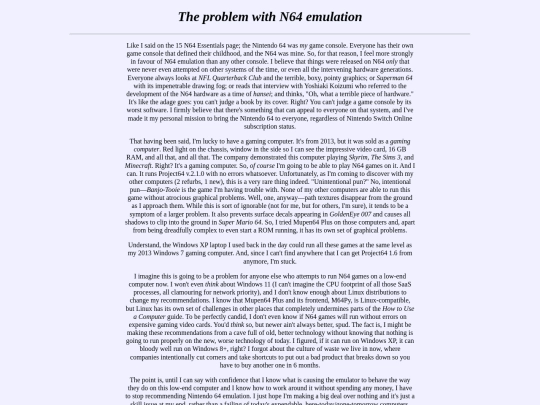 m64 screenshot
