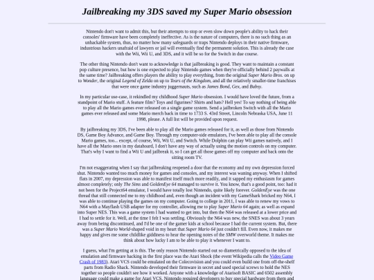mario screenshot