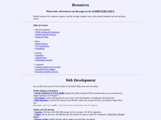 resources screenshot