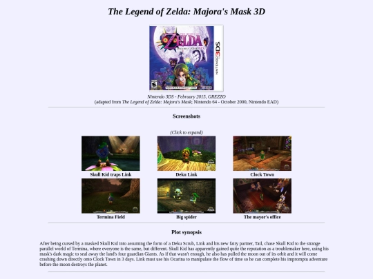 shrines/gamelog/majora3d screenshot