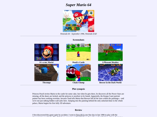 shrines/gamelog/sm64 screenshot
