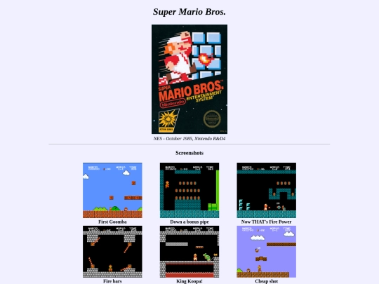 shrines/gamelog/smb1 screenshot