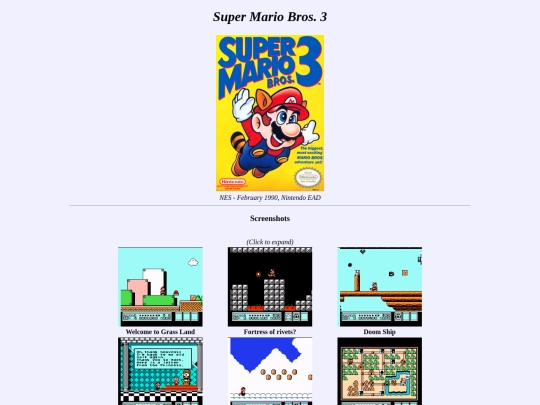 shrines/gamelog/smb3 screenshot
