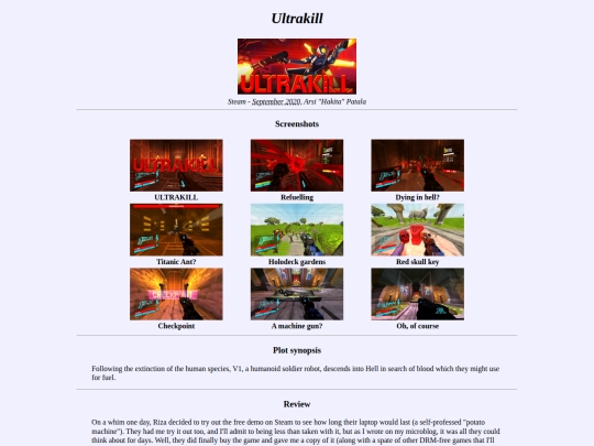 shrines/gamelog/ultrakill screenshot