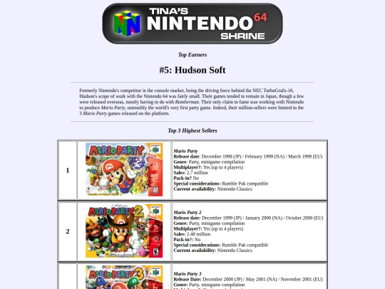 shrines/n64/hudson screenshot