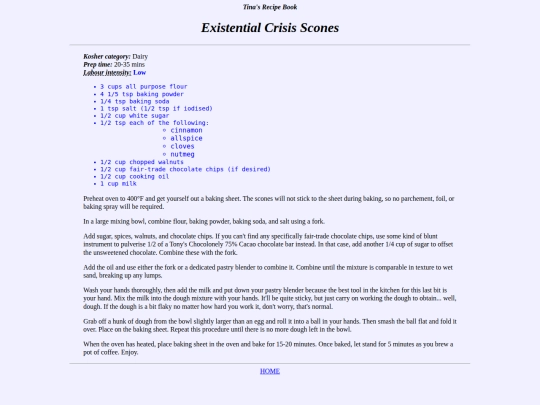 shrines/recipes/scones screenshot