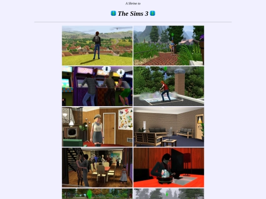 shrines/thesims3/page screenshot