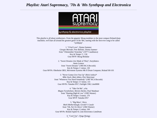 synth3playlist screenshot
