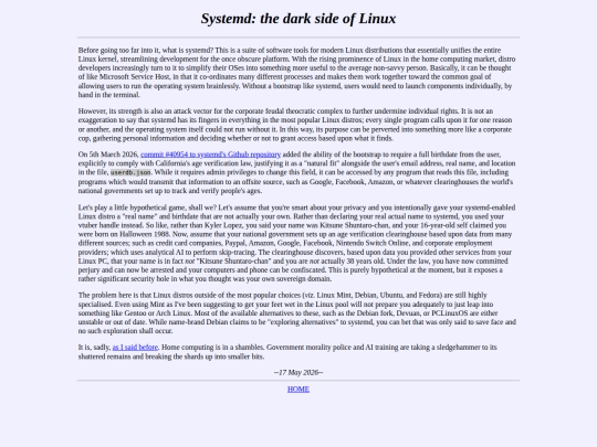 systemd screenshot