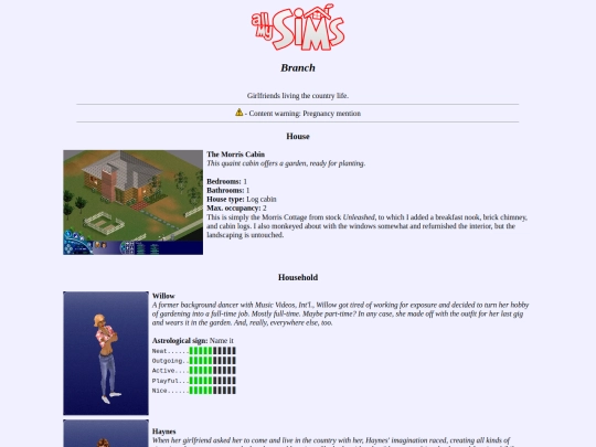 thesims/mine/branch screenshot