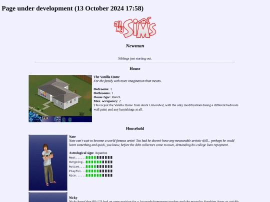 thesims/mine/newman screenshot