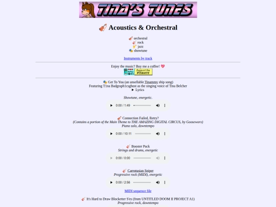 tinatunes_orch screenshot