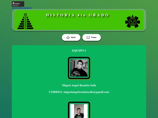 Evaluacion/Equipo screenshot