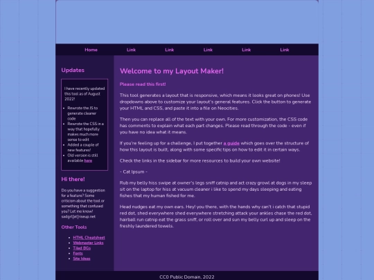 testsite/index2 screenshot