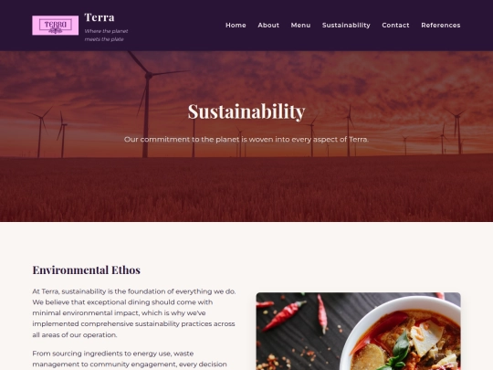 sustainability screenshot