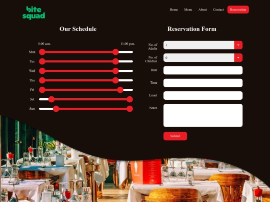 reservation screenshot