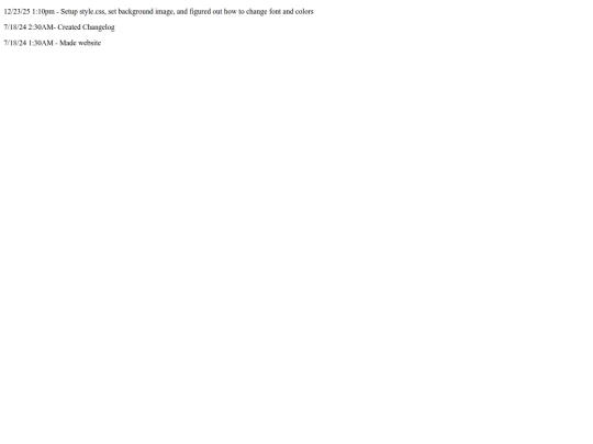 changelog screenshot
