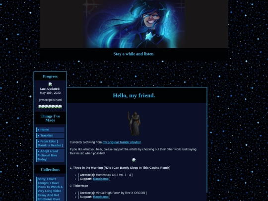 backup/tracklist screenshot