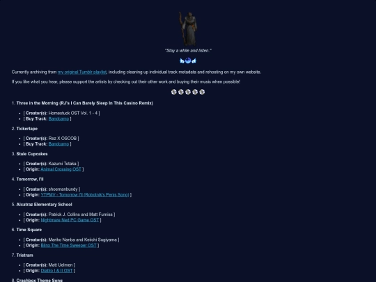 tracklist screenshot