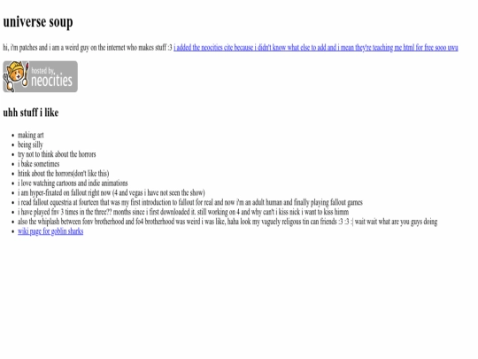 index screenshot