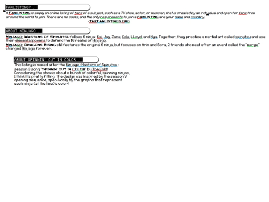 ninjagofanlisting/about screenshot