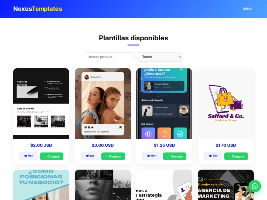 Templates screenshot