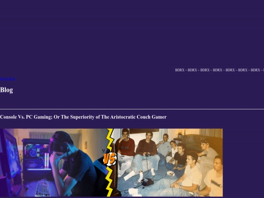 Blog screenshot