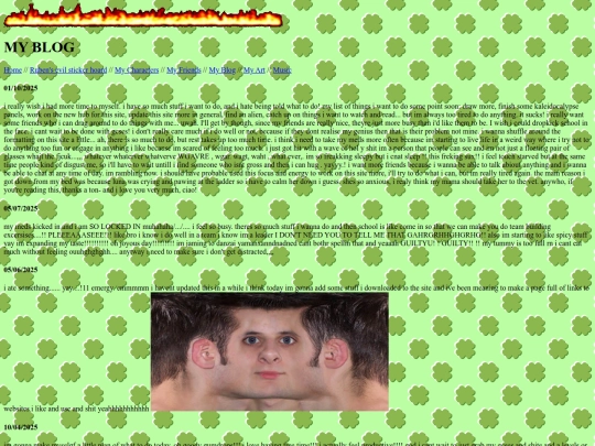 blog screenshot