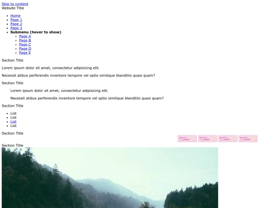 test screenshot