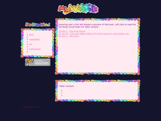 blog screenshot