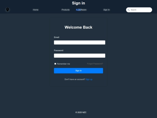 signin screenshot