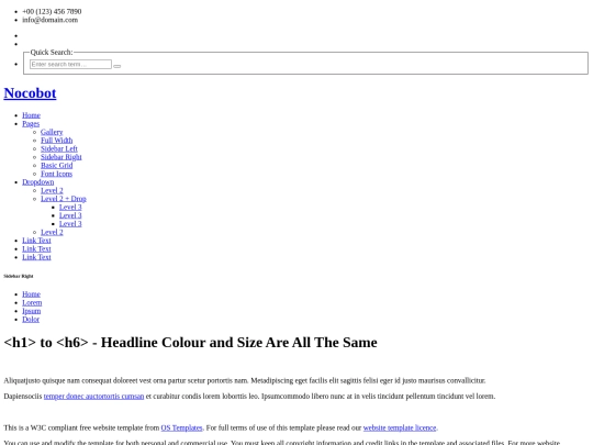 Assignment/sidebar-right screenshot