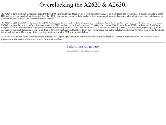 overclock/a2620 screenshot