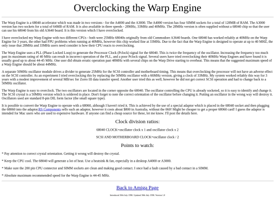 overclock/warp screenshot